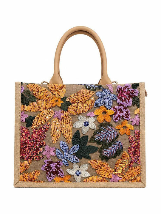Fabric Women's Shoulder Bag Multicolour