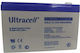 Ultracell Long Life Uxl9-12 12v/9ah Stationary Battery F2 T2 Terminals 6.3mm