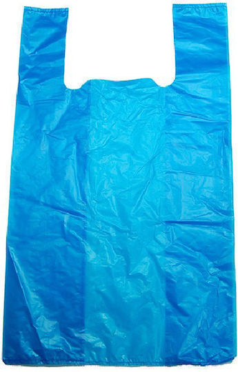 THalassinos Plastiktüten Verpackungstyp Westentyp Blau 30x24cm 1kg