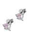 Gatsa Stud Earrings Made of Gold Plated Silver Pink