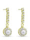 Ortaxidis Dangle Earrings from 14K Gold with Stones and Pearls