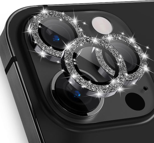 Oem Lens Camera Tempered Glass Glitter Black Iphone 16 Pro Max/16 Pro/15 Pro Max/15 Pro
