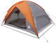 vidaXL Camping Tent Igloo Orange with Double Cl...
