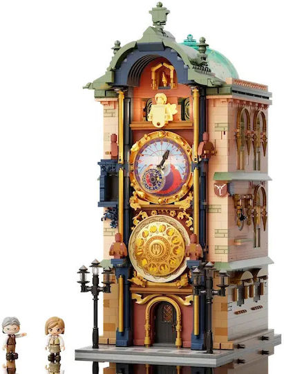 Pantasy Prague Astronomical Clock Model Kit Building Block 2441 Pieces
