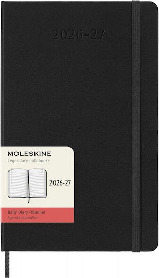 Moleskine Classic Planner 2026 2027 Daily 18 Month Black Large 13x21 Hard Cover 8056999279769