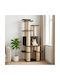 vidaXL Scratching Post Cat Tree Grey 82x82x161cm