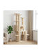 vidaXL Scratching Post Cat Tree Beige 82x82x161 cm