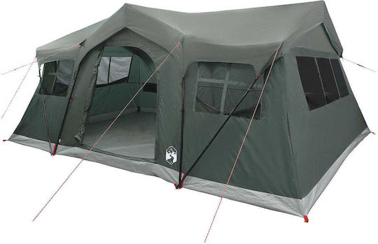 vidaXL Καλοκαιρινή Σκηνή Camping Αποθήκευσης Πράσινη 487x340x216εκ.