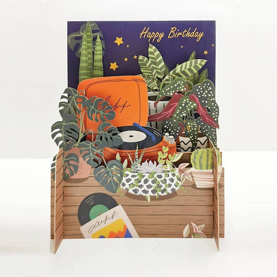 Alljoy Design 3D Pop Up Vintage Geburtstag Grußkarte