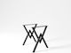 Uhome "a" Metallic Furniture Leg 2 Pieces Suitable for Table / Coffee Table 60x4x70cm Black
