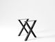 Uhome "a" Metallic Furniture Leg 2 Pieces Suitable for Table / Coffee Table 60x6x70cm Black