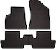 Rubber Car Mats Peugeot 3008 I Minivan 2009-2016 Black Fitted