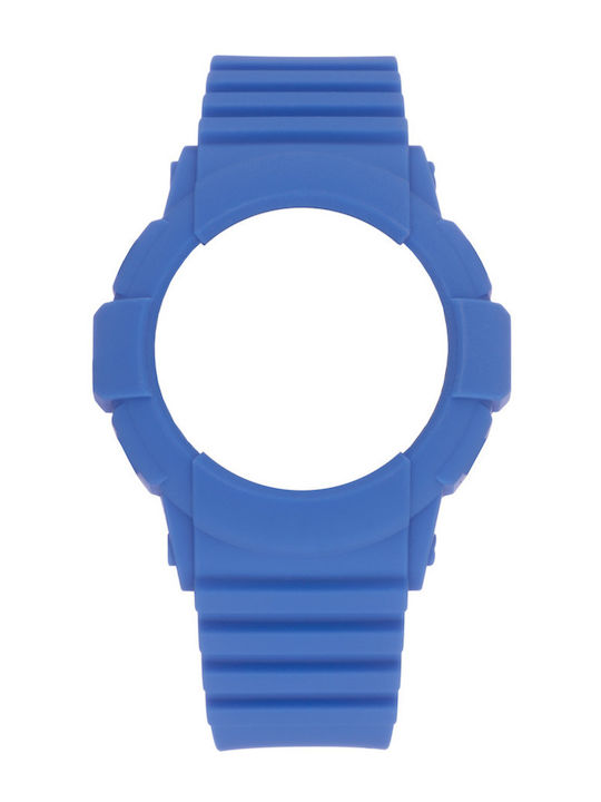 WATX & CO Καουτσούκ Λουράκι Μπλε 43mm
