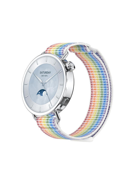 Λουράκι Xiaomi Watch S4 41mm Quick Release Two Section Braided Nylon Loop Magic Tape Colorful