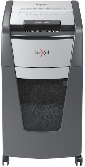 Rexel Document and CD Shredder Optimum Autofeed+ 225x Cross Cut 225 Sheets with 60lt Bin