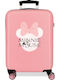 Disney Minnie Mouse Παιδική Βαλίτσα Ταξιδίου Καμπίνας Σκληρή Pink Ύψους 55εκ.