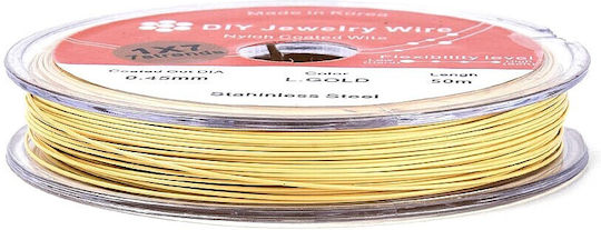 Tiger Tail Offene Gold 0,45mm Rolle 50 Meter