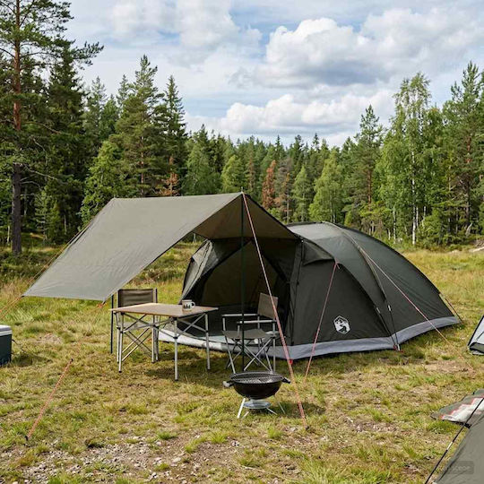 vidaXL Σκηνή Camping Αποθήκευσης Πράσινη για 8 Άτομα 425x370x192εκ.