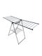 SteweHome Folding Floor Clothes Drying Rack Made of Metal with Hanging Length 19m