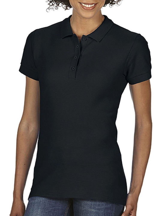 Gildan Softstyle Γυναικείο Διαφημιστικό T-shirt Κοντομάνικο Black