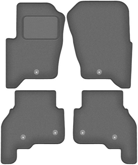 Velours Graphit Auto Fußmatten Land Rover Discovery IV SUV 2009-2016