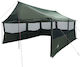vidaXL Gazebo Pliabil De Grădină Verde 4.5x4m