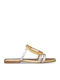 Women's Flat Sandals Gold