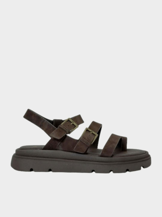 Women's Flat Sandals Flatforms Brown
