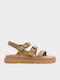 Women's Flat Sandals Flatforms Beige