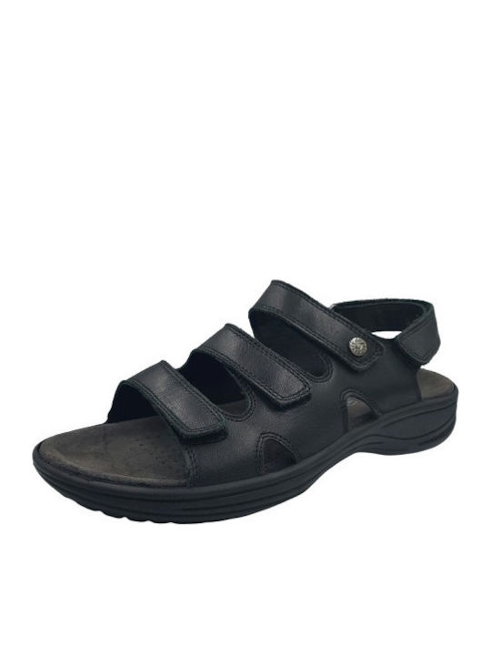 Leather Women's Anatomic Black Sandals