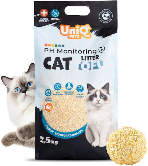 Uniq Uniq Pflanzliche Katzenstreu Tofu Unparfümiert 2,5kg / 6lt