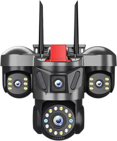020362 IP Тройна Камера за Видеонаблюдение Wi-Fi Full HD 1080p Водоустойчива с Двупосочна Комуникация и Обектив 3.6mm