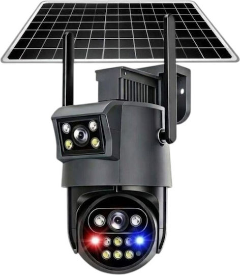 020263 IP Dual Камера За Наблюдение Wi-Fi/4G 16MP Водоустойчива С Батерия С Двупосочна Комуникация