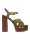Leather Sandals Khaki