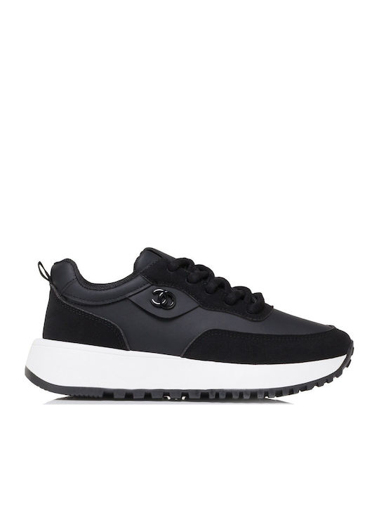 Sportline Flatforms Sneakers Μαύρο