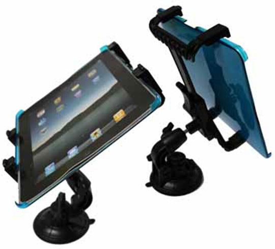 Car Mobile & Tablet Mount 7-13 Inches with Adjustable Hooks Black