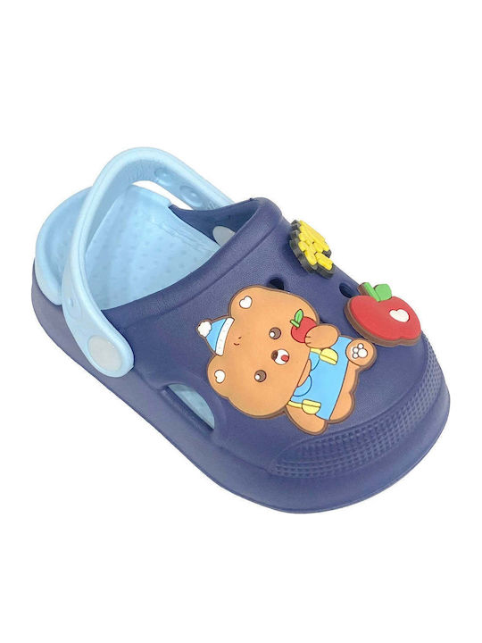 Ansin Kids Beach Clogs Blue