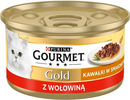 Gourmet Hrana Pentru Pisici Bătrâne Cu Carne De Vită 85gr