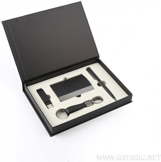 Writing Set Kimano 5-pcs Στυλο-usb-καρτοθηκη-μπρελοκ