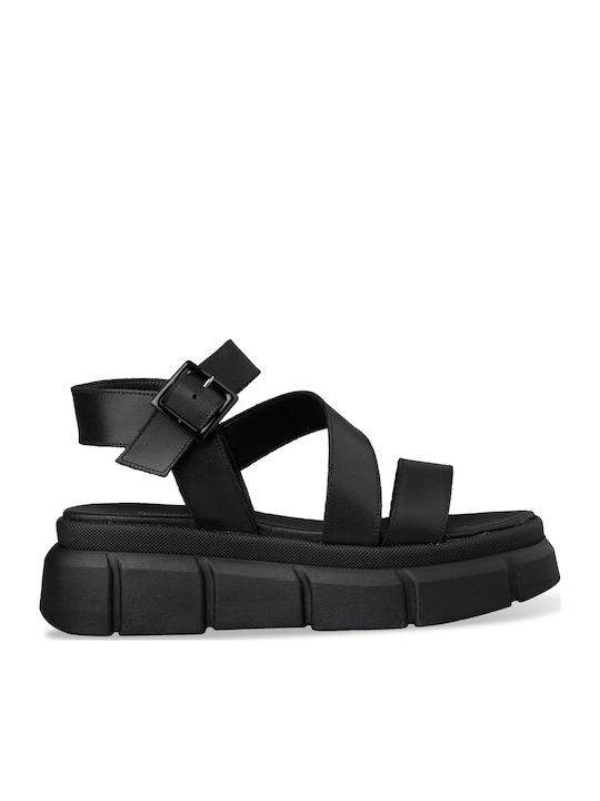 Women's Flat Sandals Flatforms Black