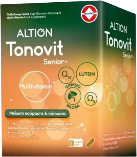 Altion Tonovit Multivitamin for Energy & Immune Support Suitable for Adults 50+ 30 Softgels