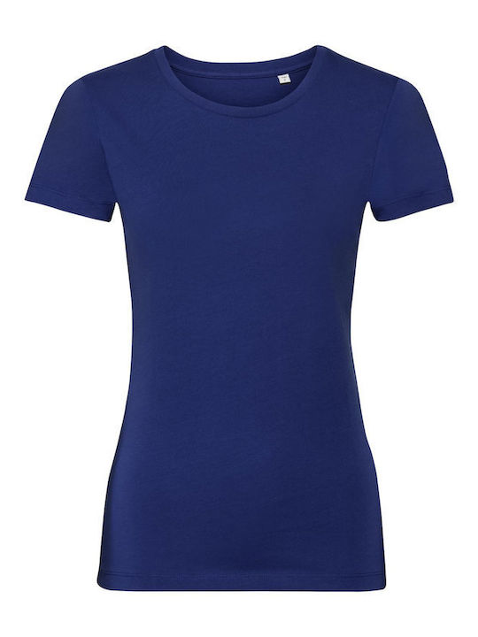 Russell Europe Pure Organic Unisex Διαφημιστικό T-shirt Κοντομάνικο Light Blue