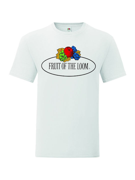 Fruit of the Loom Herren Werbe-T-Shirt Weiß
