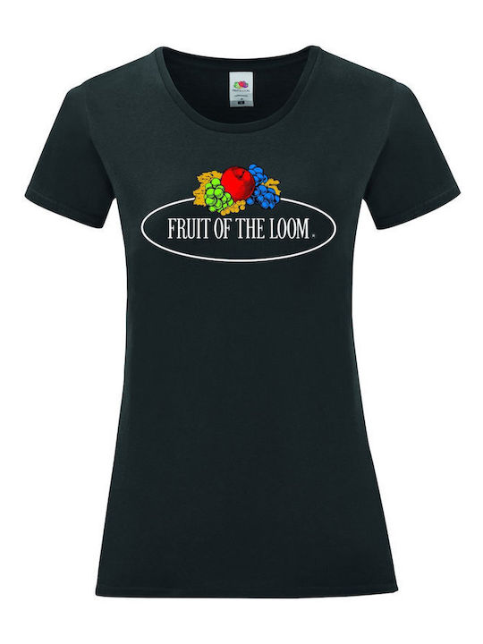 Fruit of the Loom Унисекс рекламна поло тениска черна