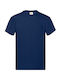 Fruit of the Loom Original Unisex Διαφημιστικό T-shirt Κοντομάνικο Navy