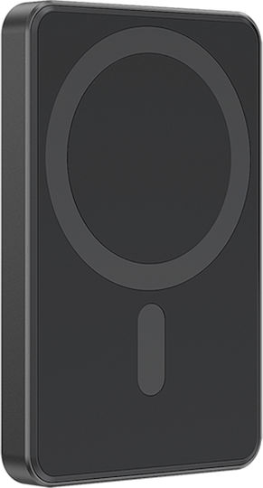 Energenie Магнитна MagSafe Външна Батерия 5000mAh 15W с USB-C Power Delivery Черен