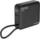 Energenie Бърза Външна Батерия 10000mAh 20W с USB-A Изходен Порт и USB-C Изходен Порт Power Delivery Черна