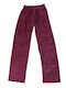 Damen Jogginghose Samt Rosa D Pink
