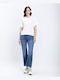 Damen Jeans Hosen Beinin Ausgestellt in Relaxed Passform