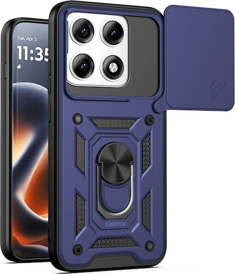 Case Motorola Edge 70 Pro Camera Protection Magnetic Ring Set Sticker Camshield Blue